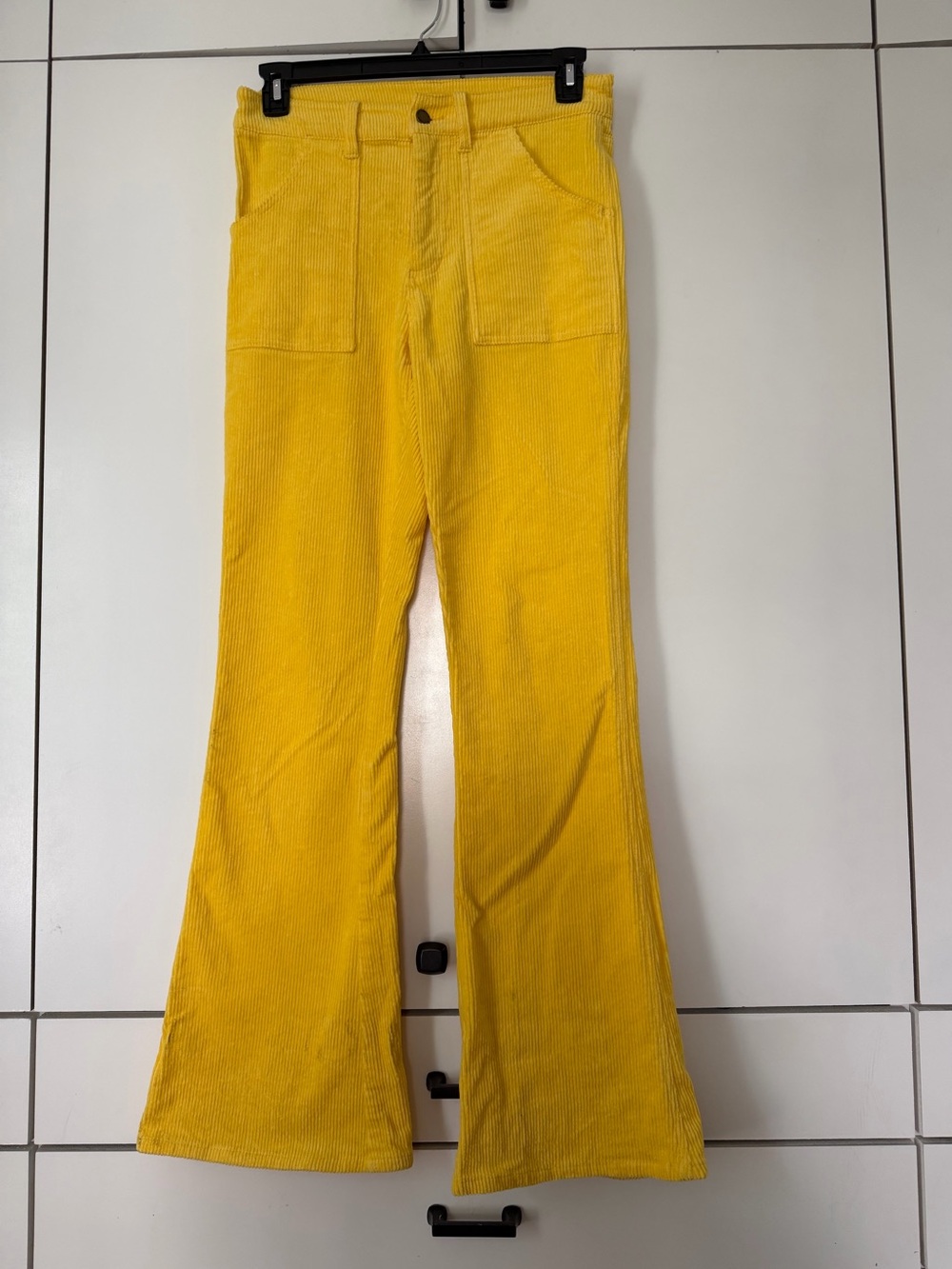 Hammies size 30 Yellow Corduroy Flared Pants like new